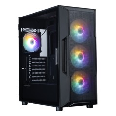 Zalman i3 NEO V2 Tower ATX Case - Sleek Black Design for Ultimate Performance - Model #8800263651146